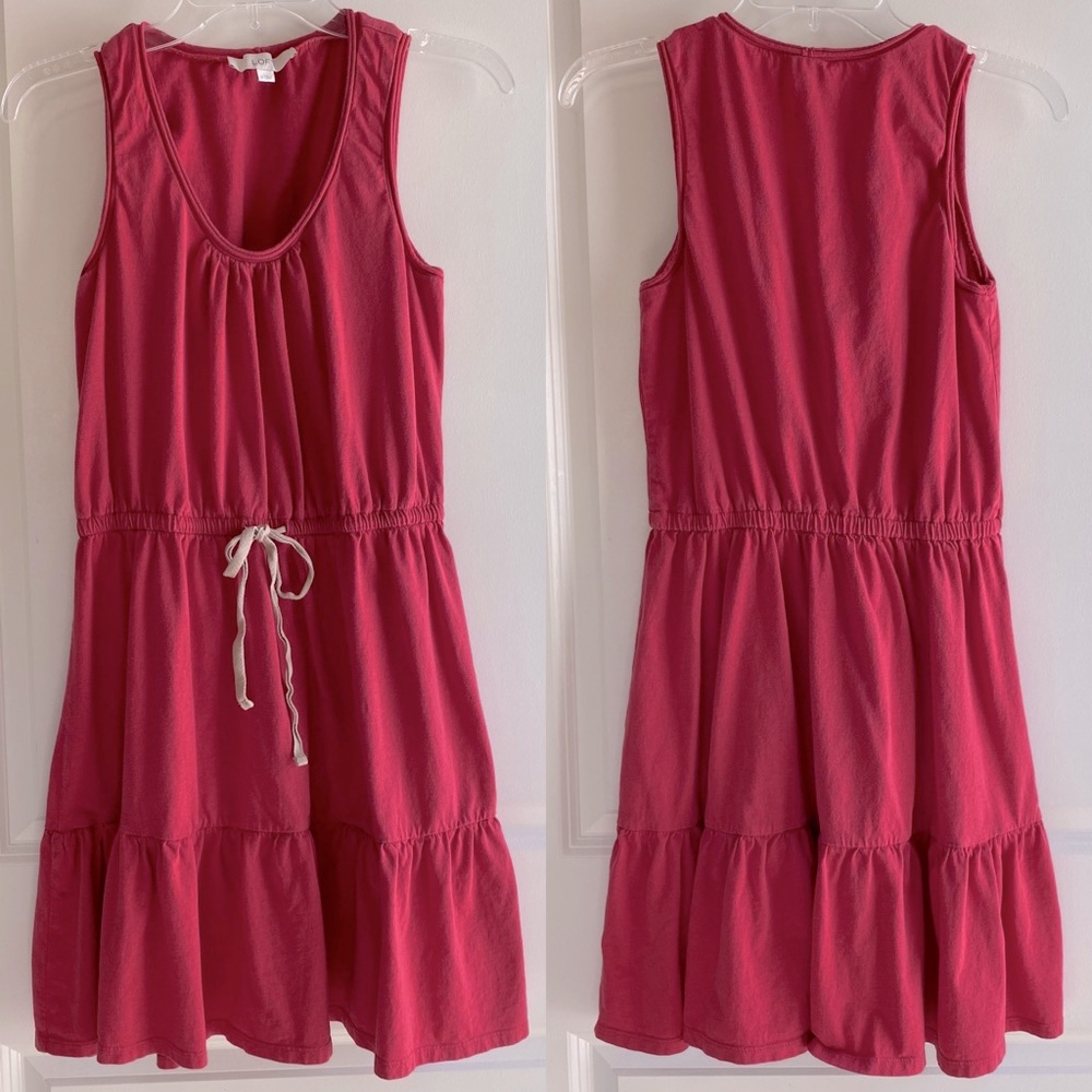 Ann Taylor Loft Red Cotton Tank Dress